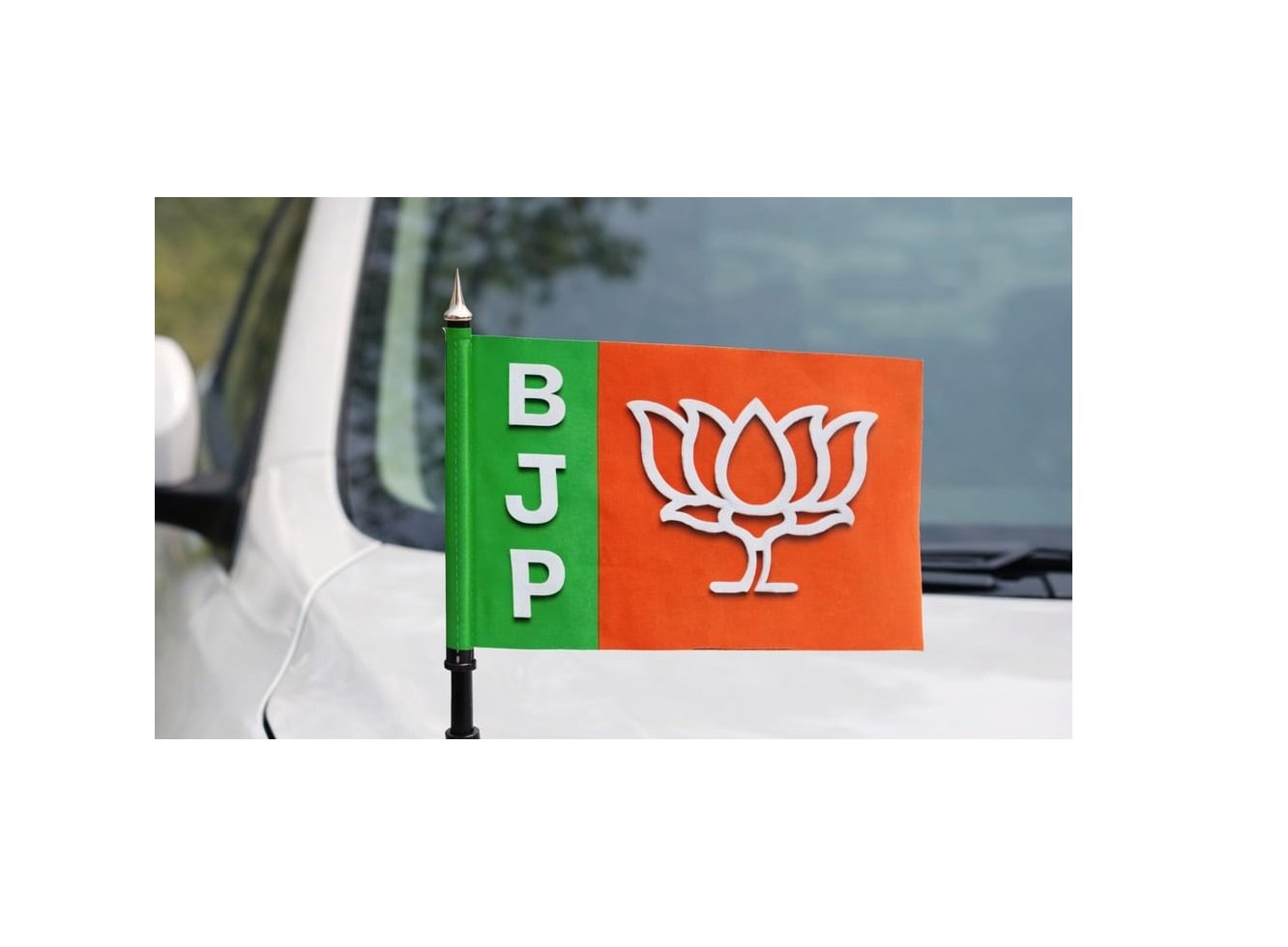 BJP Car Flag (Iron Plat Material)