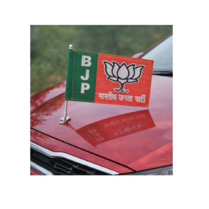 BJP Zinc Car Flag