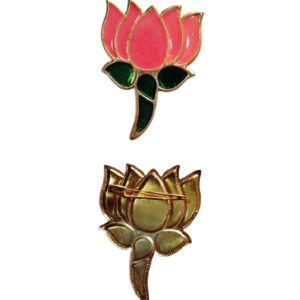 BJP Symbol Metal Badge Small Size (Pack of 100)