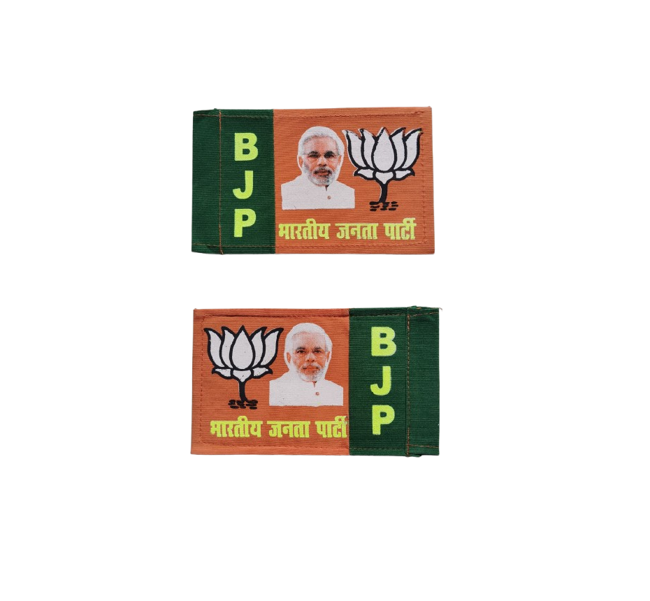 BJP Zinc Car Flag (Modi Ji Printed)