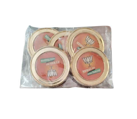 BJP Round Badge Plastic (Pack of 5) - Image 4