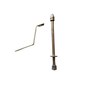 Car Flag Golden Brass Rod & Bracket