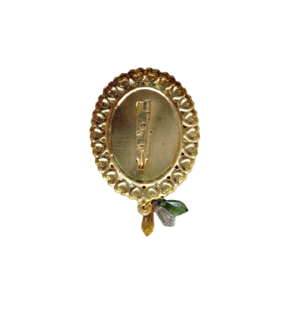 Congress Metal Stone Decorated Brooch (Pack of 3) - Image 3