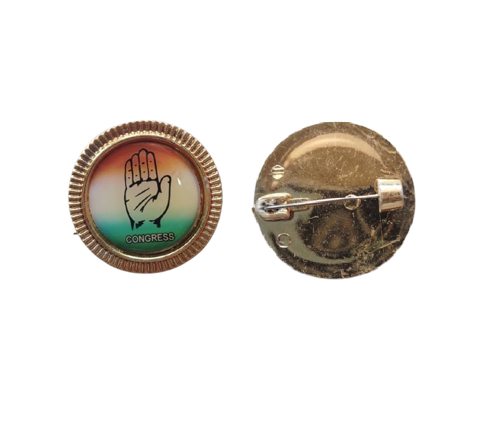 Congress Round Badge Plastic (Pack of 5)