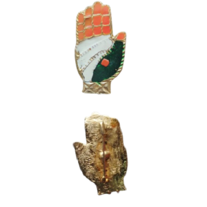 Congress Symbol Metal Decorated Brooch