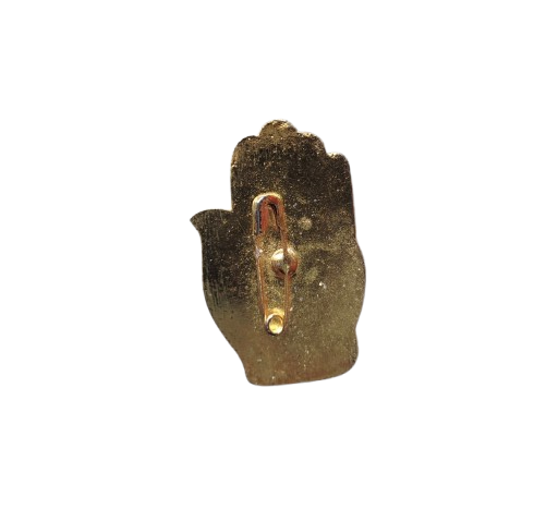 Congress Symbol Metal Stone Decorated Brooch - Image 3