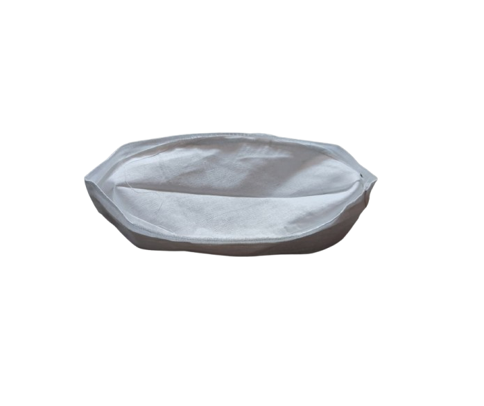 Customize White Nethaji Cap Cotton Fabric (Pack of 10) - Image 3