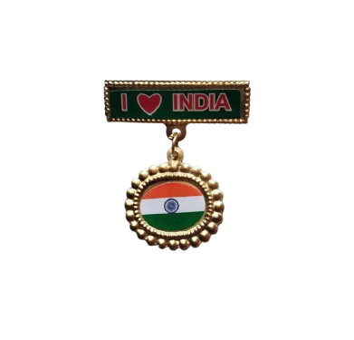 India Packet Badge Metal (Pack of 10)
