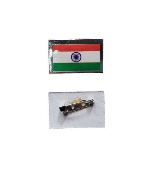 India Rectangle Paper Badge (Pack of 20)