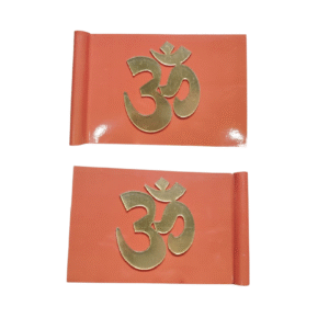 Dharmik Om Car Flag (Iron Plat Metal)