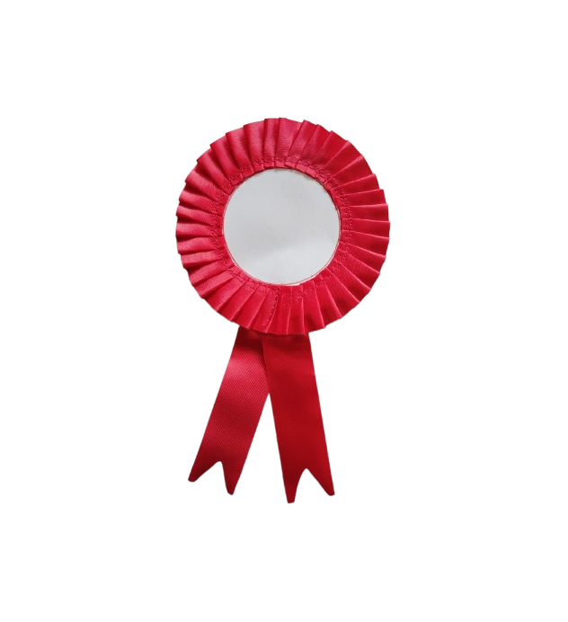 Customize Ribbon Badge Small Size Single Layer With Different Colours (Pack of 50)