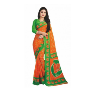 BJP Digital Printed Saree