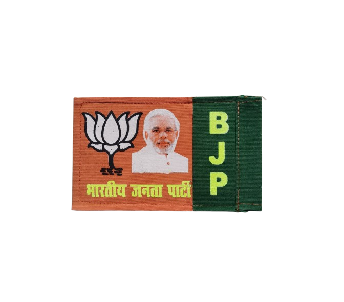 BJP Zinc Car Flag (Modi Ji Printed) - Image 3
