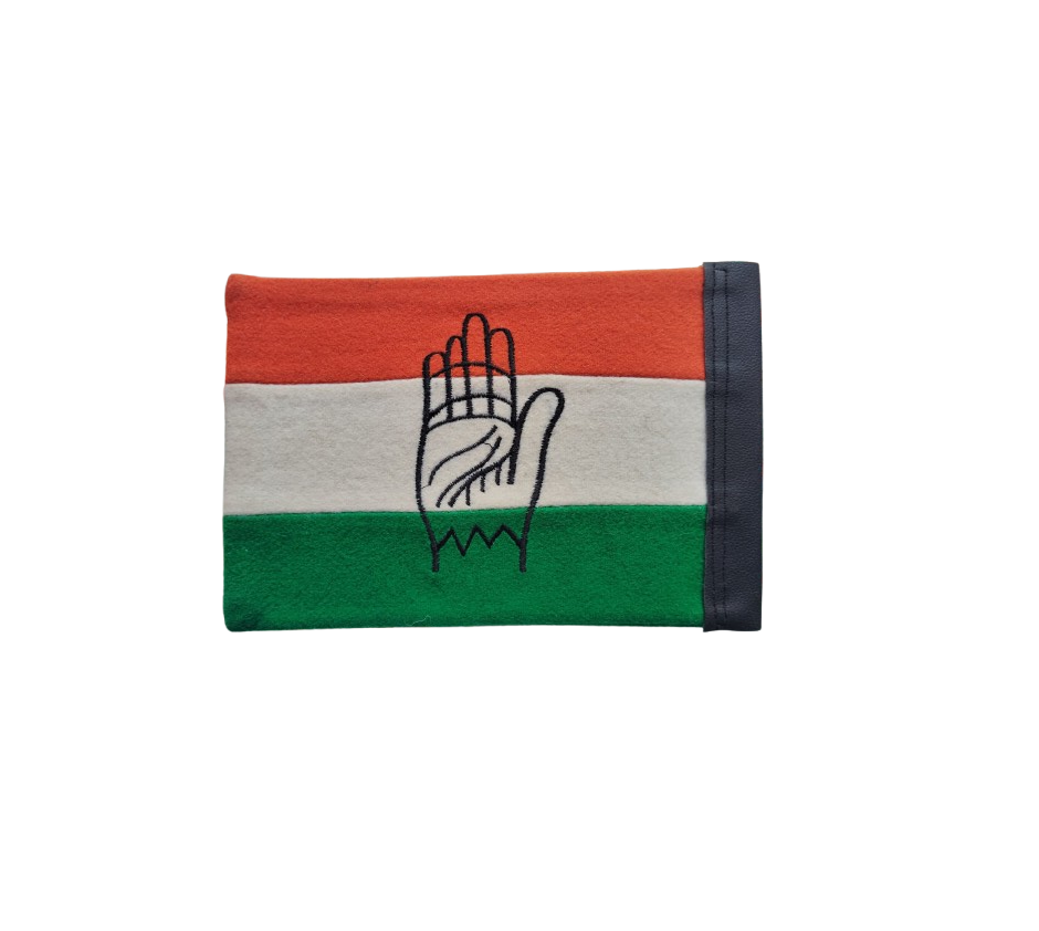 Congress VIP Car Flag (Khadi Fabric) - Image 3