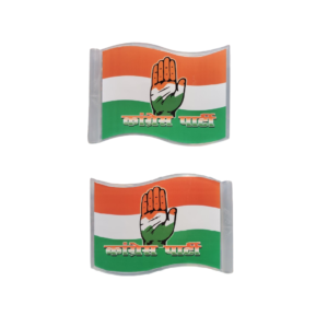 Congress Car Flag Sticker (Plastic Metal)
