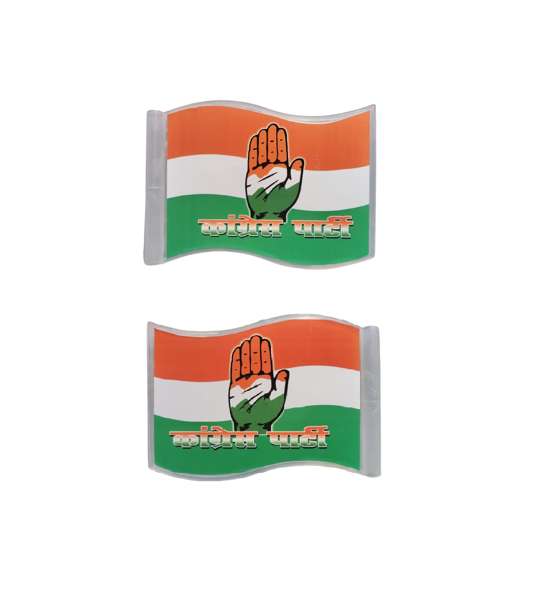 Congress Car Flag Sticker (Plastic Metal)
