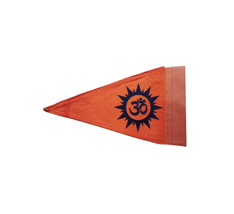 Dharmik Car Flag Sun & Om Logo (Cotton) - Image 3