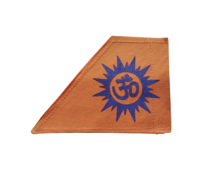 Dharmik Om & Sun Car Flag L-Cut (Zinc) - Image 3