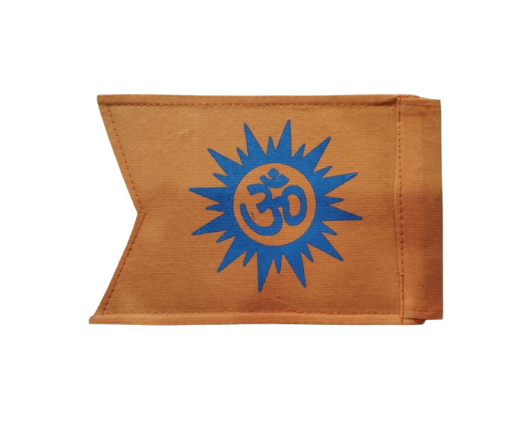 Dharmik Car Flag Om & Sun Logo V-Cut (Zinc) - Image 3
