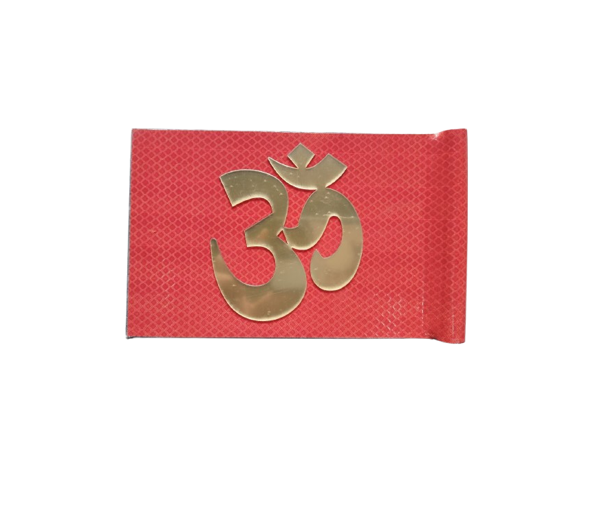 Dharmik Om Radium Car Flag (Iron Plat Metal) - Image 3