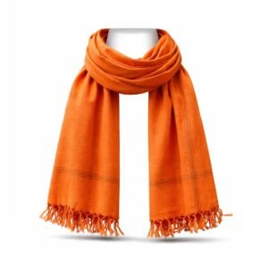 Orange Gamcha (Cotton Fabric)