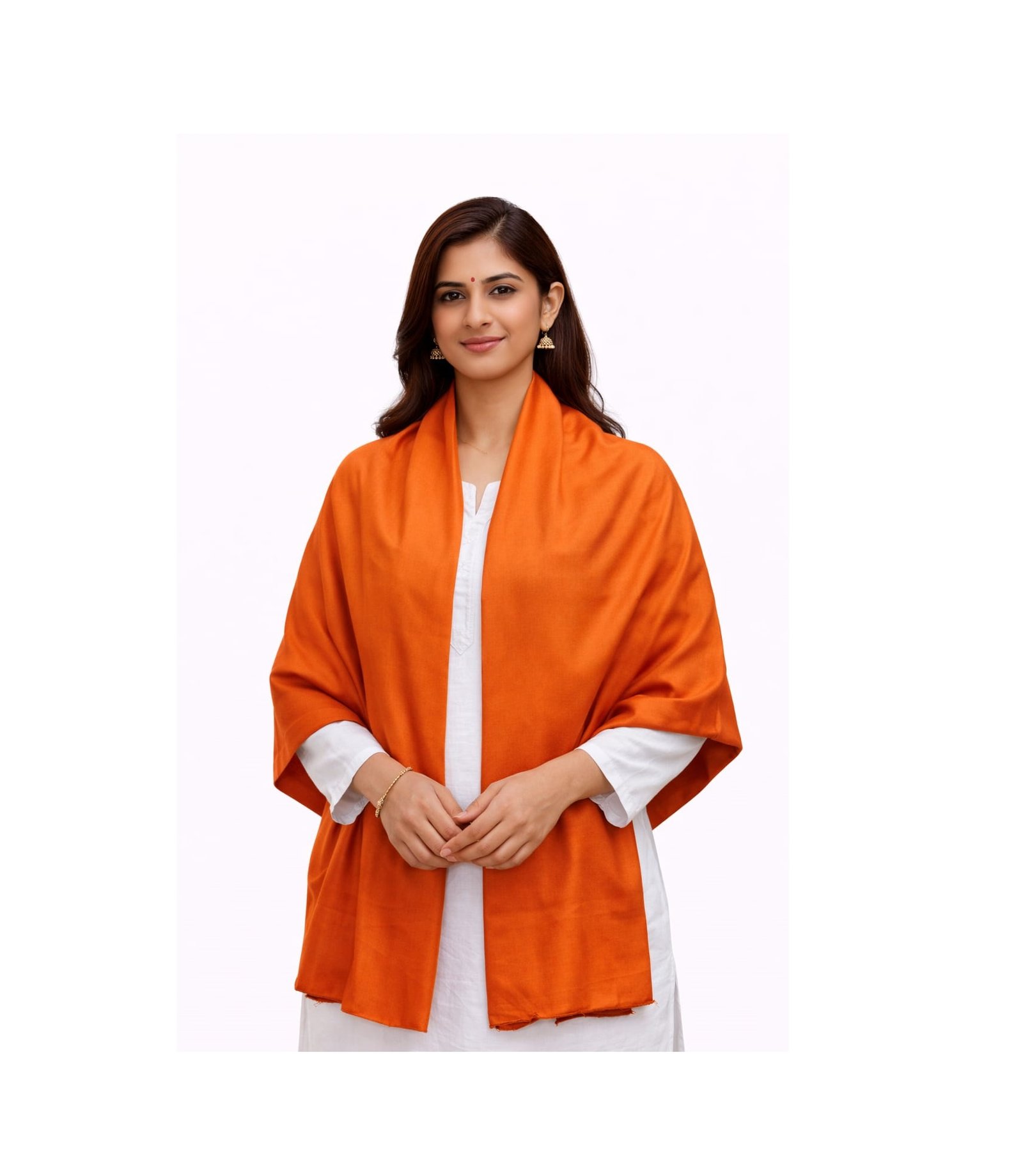 Plan Bhagwa Shawls (Good Quality)