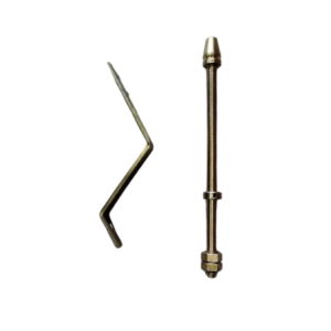 Golden Car Flag Rod With Bracket