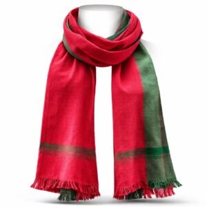 Single Boader Red Gamcha (Cotton Fabric)