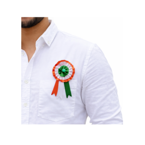 Triple Colour Ribbon Badge Madium Size With Different Colours (Pack of 30)