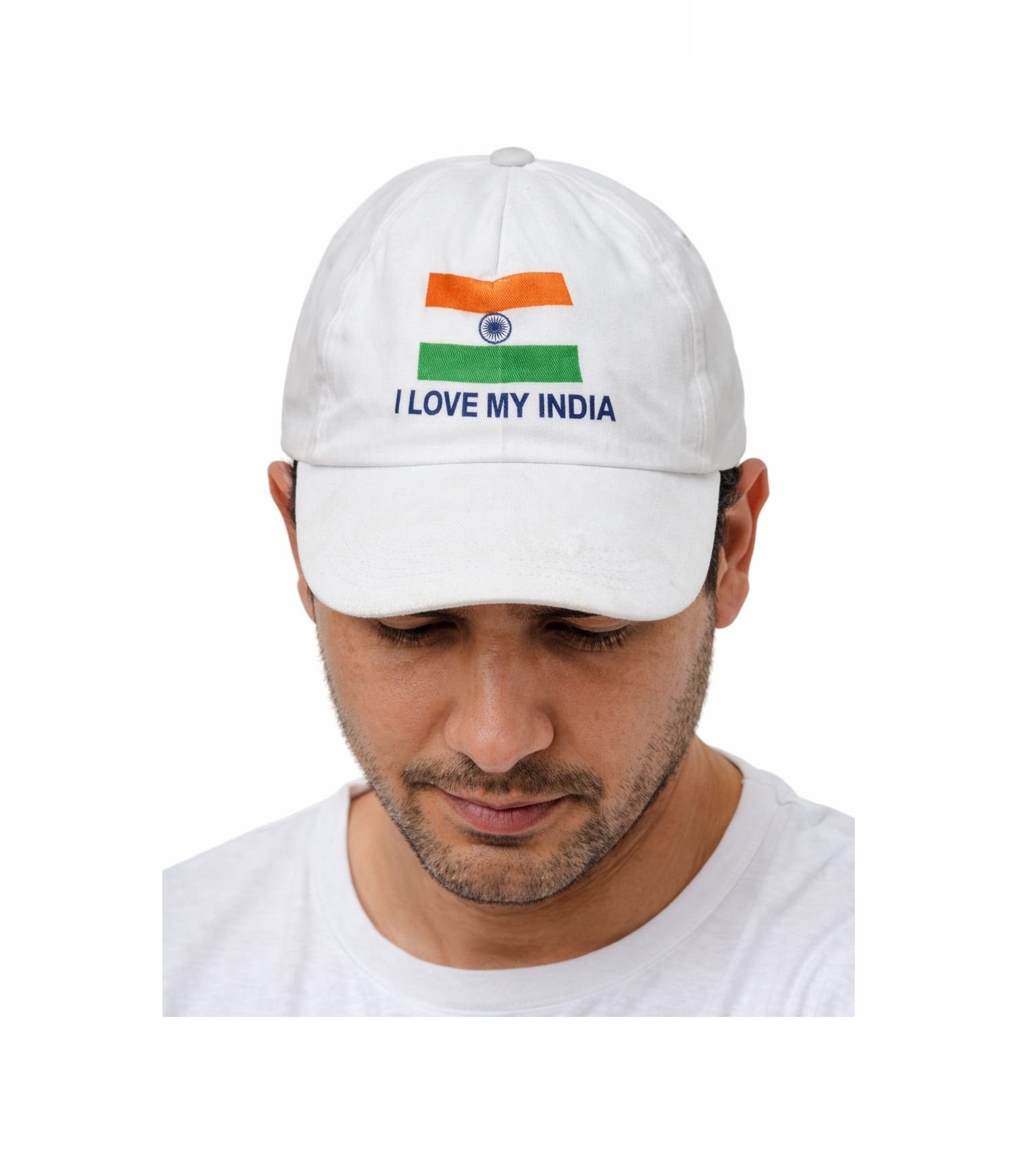 India Flag Print Cap (Pack of 10)