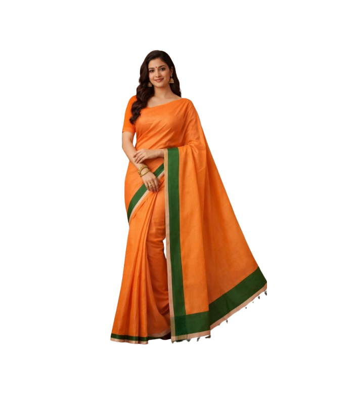 Bjp Cotton Fabric Saree