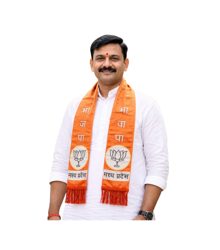 BJP Orange Cotten Fatka With Good Print