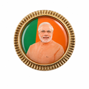 Modi Ji Photo Badge | Round BJP Chest Badge | 1.5 Inch