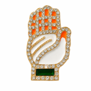 Congress Party Metal Crystal Badge for Men & Women