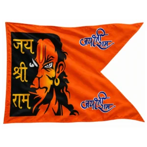 Jai Shree Ram Angry Hanuman Flag